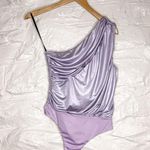 H:ours Revolve  Luna Lilac One Shoulder Bodysuit Photo 2
