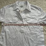 Madewell Top Utility Long-Sleeve Popover Shirt Pockets White S NWT New Photo 9