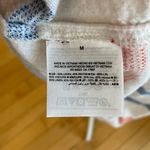 Old Navy White Blue and Orange Striped Linen Blend Scoop Neck Dress Size Medium Photo 2