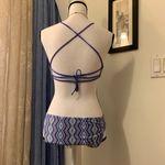Xhilaration Xhiliration Blue Aztec Strappy Hipster Bikini Photo 4
