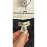 Madewell Jeans Womens 29P Black Stovepipe Straight Leg High Rise Raw Hem Cropped Photo 2