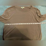 Kori  America brown and red long sleeve blouse size S Photo 3