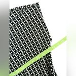 Anthropologie  Isabel Black and Off White Geometric Side Tie Dress Size Small Photo 7