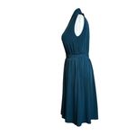 Of Mercer Park Place Dress in Teal XSmall Womens Jersey Modest Blue Size XS Photo 5