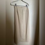 Mango  Maxi Skirt Sz Small in Beige‎ Long Business Casual A-Line NEW Photo 1