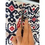 Tommy Hilfiger  Red White And Blue Aztec Print Cotton Mid Rise Shorts Size 12 Photo 2