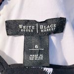 White House | Black Market WHBM Black/White Floral Cotton/Silk DRESS 6 Photo 11