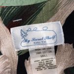 Deadstock Vintage Floral Shirt Jacket Long Sleeve Tropical Orchid Print Pink Photo 3