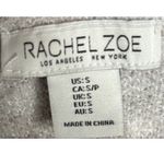 Rachel Zoe Leopard Print Cardigan Gray Size Small Hooded Pockets Oversized Cozy Photo 6