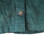 Hollister NWT  Ultra High-Rise Corduroy Mini Skirt Teal Green Button Front M Photo 4