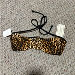 Shoshanna NWT  Leopard Multi Halter Bikini Top- Size B (Small) Photo 7