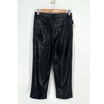 Aritzia NEW  Wilfred Melina High Rise Faux Leather Crop Pants Black Women's 4 Photo 2