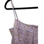 J. Crew Ruffle Tank Top Pink Paisley Large AZ770 NWT Babydoll Cami Y2K Fairy Photo 3