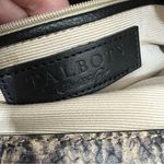 Talbots  Black Snakeskin Double Turn Lock Leather Satchel Bag Photo 11