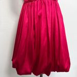 Candie's Vintage 90s Red Satin Bubble Hem Party Dress Photo 2