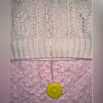 Splendid Ivory Portland Cable Stitch Lined Wool Blend Luxury Sweater Skirt Sz M Photo 4