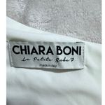 Chiara Boni Elisse Dress Women's 46 White One Shoulder Ruffle Sheath Knee Length Size 10 Photo 6