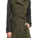 Altuzarra x Target Olive Green Black Belted Trench Coat Size Small Photo 0