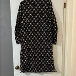 Elegant Black and Cream Geometric Swim Coverup Photo 4