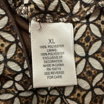 Dress Barn  Sleeveless Blouse Top XL Brown White Photo 7