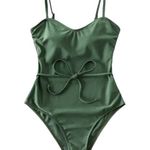 Zaful  camouflage green belted one piece size medium Photo 0