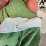 Free People Twyla Piece Set Green Ruffle Trim Strapless Top Shorts Medium Photo 3