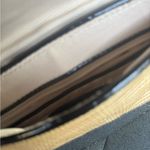 Ann Taylor  Weaved Tan and Black Clutch with Buckle Photo 1