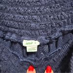 Aerie  navy blue crochet pull on flowy shorts beach swim coverup vacation small Photo 7