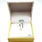 Charter Club  Jewelry Ring Blue and Rhinestones Silver tone Size 9 Photo 2