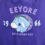Disney Vintage 90s  Store Exclusive Eeyore One Gloomy Guy Purple Sweatshirt Photo 2
