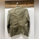 Jild Olive Green Leather Military Style Blazer Jacket Sz S NWT Photo 2