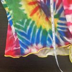 SheIn tie dye cropped short sleeve shirt graphic happy XL Photo 6