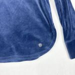 Lilly Pulitzer  Luxletic Blythe Velour Pullover Size Medium Navy Thumbholes Photo 2