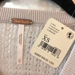 Free People  H20 Crew Pullover Sweater Sheer Lightweight Found Moon Gray XS Photo 4