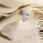 Old Navy Vintage Y2K 2007 Off-White Fleece Scarf Classic Cozy Neutral Photo 2