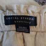 Sanctuary SOCIAL STANDARD BY SOLSTICE PANT PULL ON JOGGERS LINEN BLEND XXL NWT Photo 9