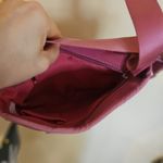 Comely Pink Ribbon NEW NWT Purse Adjustable Straps Buckle Small Chic Unique Photo 5
