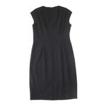 NWT Lafayette 148 Spark Sheath in Black Cap Sleeve Wool Blend Dress 8 Photo 7