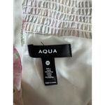 AQUA  Floral Maxi Dress Ruffle Trim Tie Front Summer Party‎ Dress M Photo 7