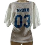 Vintage BIKE White Jersey Blue Letters Size Medium Photo 5