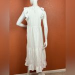 Universal Threads Universal Thread Cream 100% Cotton Long Sleeve Dress Size Medium Photo 7