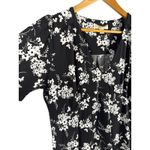 Michael Michael Kors Botanical Print Matte Jersey Dress Black & White Size XL Photo 6