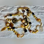 NWT Alexander Kalifano Pearl & Natural Gemstone Necklace Gold Photo 9