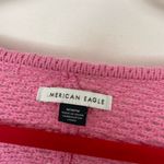 American Eagle  Women’s Medium Pink Open Back Sweater cropped Photo 1