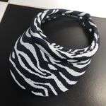 Lele Sadoughi NWT  x Solid & Striped Collab Zebra Print Visor Terrycloth Beachy Photo 5