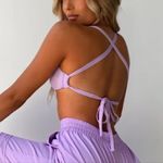 Tiger Mist 🦄 NWT  Floss Crop Top Lilac Purple size Small Photo 1