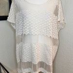 Free People  Cream‎ Lace Oversized Short Size XS Photo 0