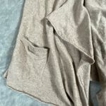 Joie  Cashmere Hooded Cardigan Small Waterfall Open Front Sleeveless Beige Soft Photo 3