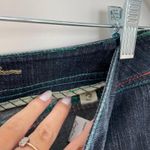 Sean John Women's Blue Low Rise Y2K Street Embellished Denim Capri Jeans Size 3 Photo 5