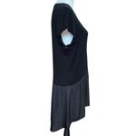 Dolan Left Coast Women’s Size S Black Tunic Top Tee High Low Minimalist USA Made Photo 2